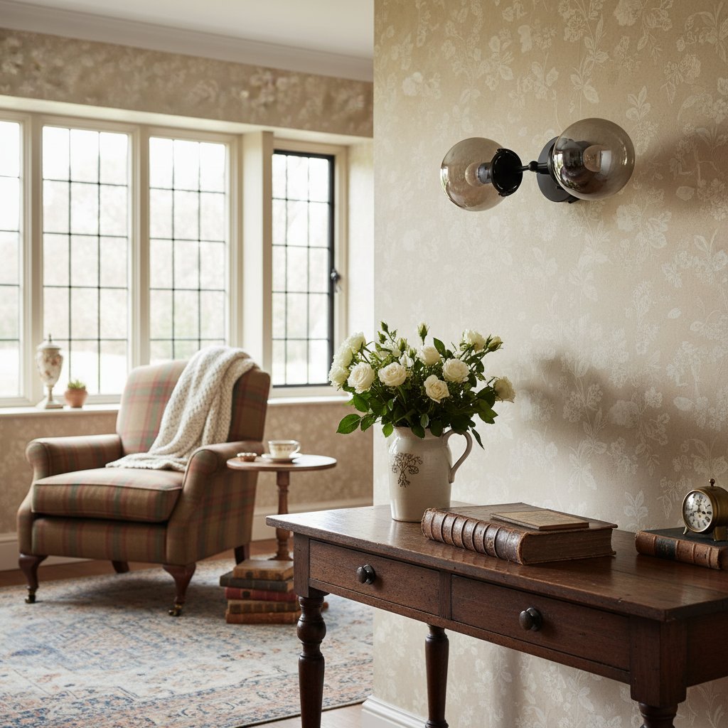 Lumio Globe Double Globe Vanity Wall Light - Rustic Farmhouse Bathroom Wall Fixture