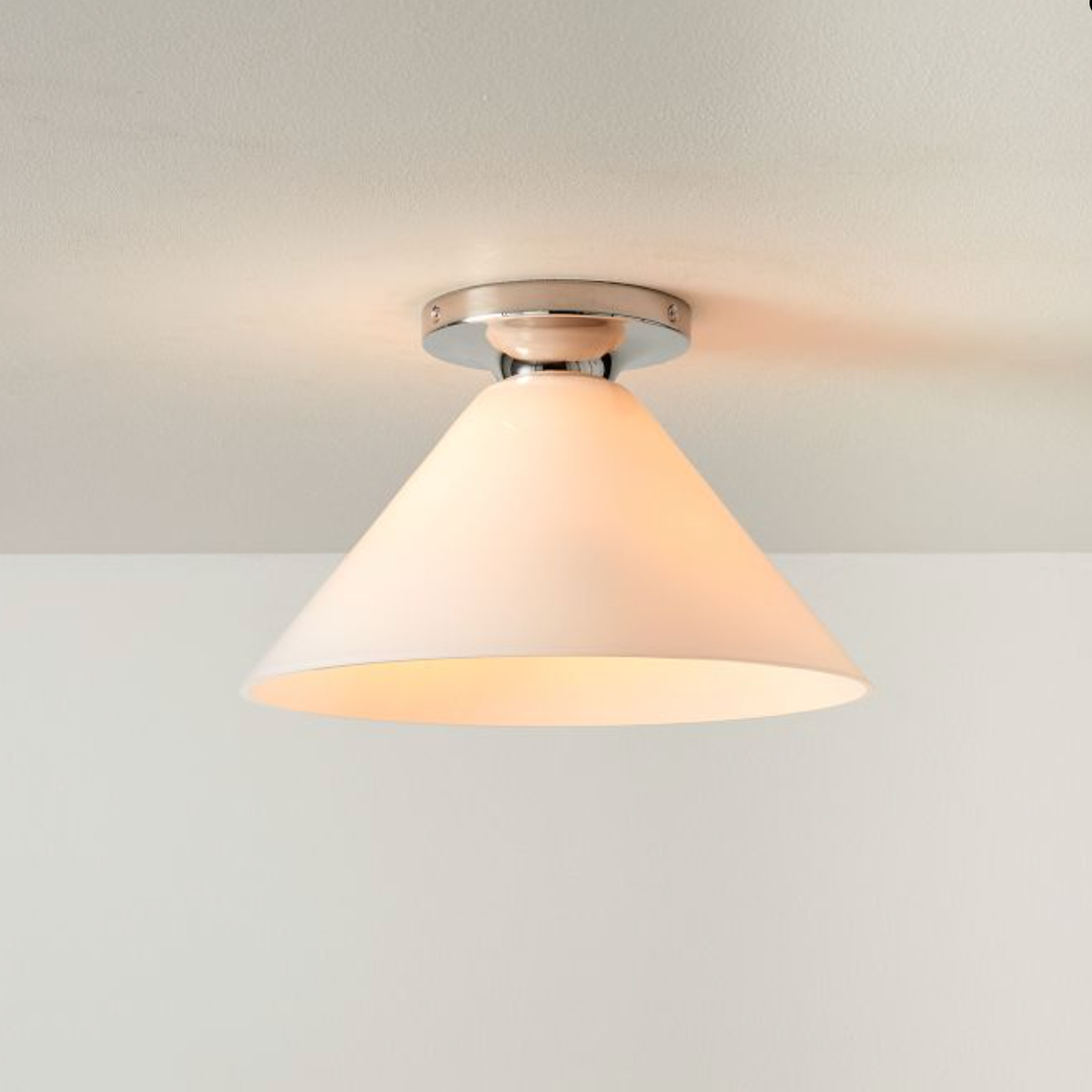 Plafonnier encastré Conica Cone – Plafonnier en verre pour espaces modernes