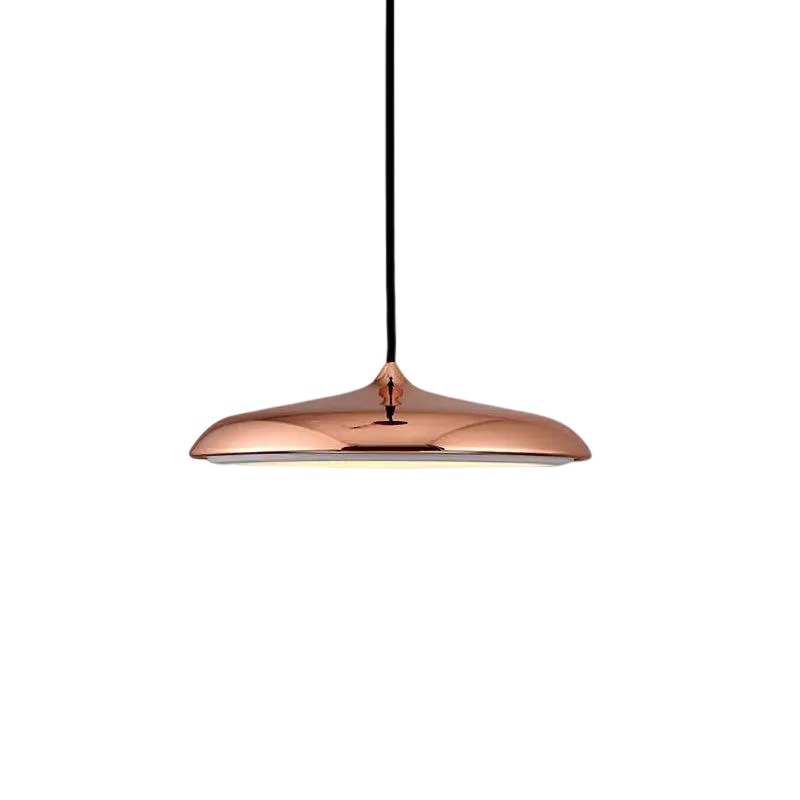 Suspension Macaron - Décoration contemporaine en métal acrylique bleu foncé