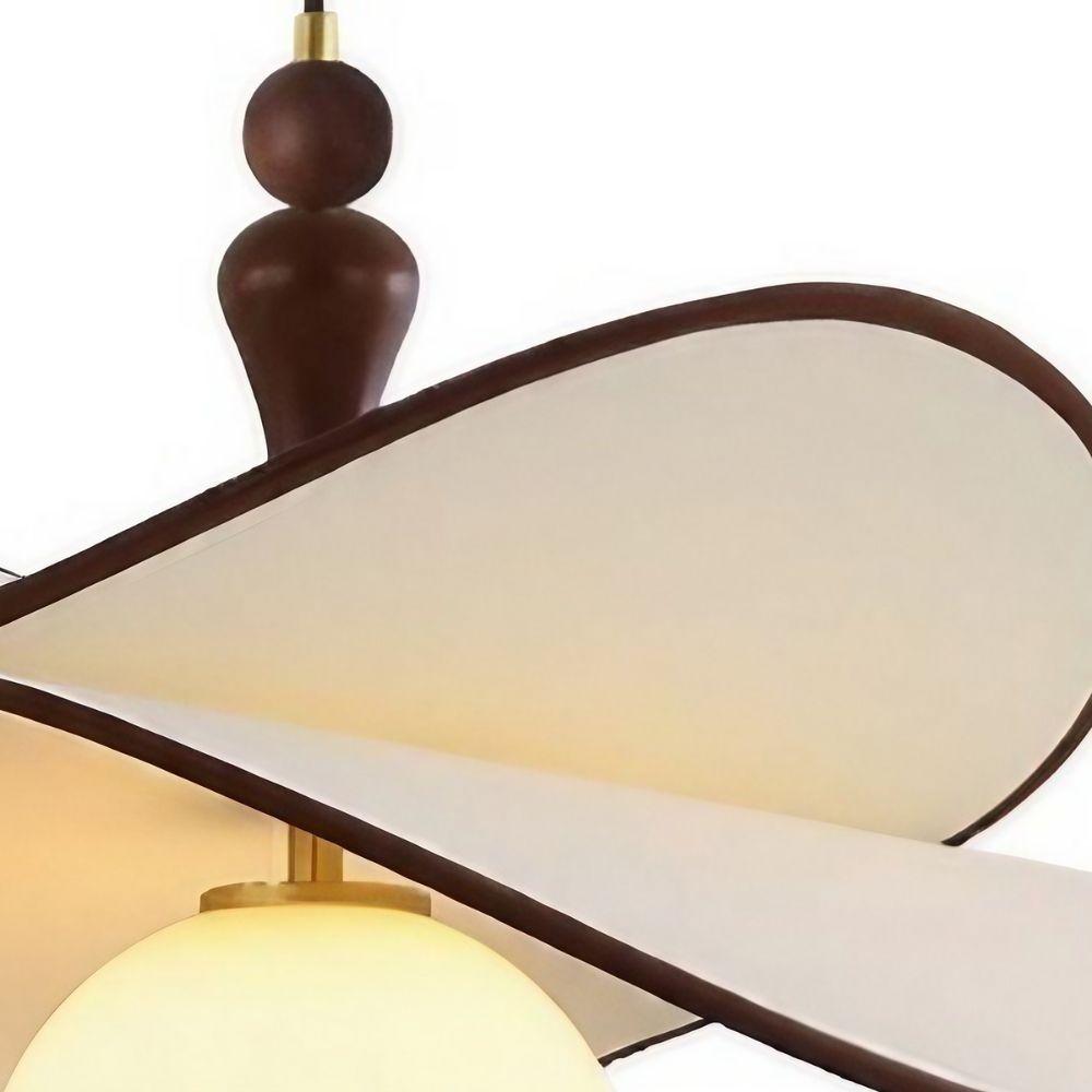 White Rattan Multiple Glass Ball Pendant Light - Classic Frosted Globe Design