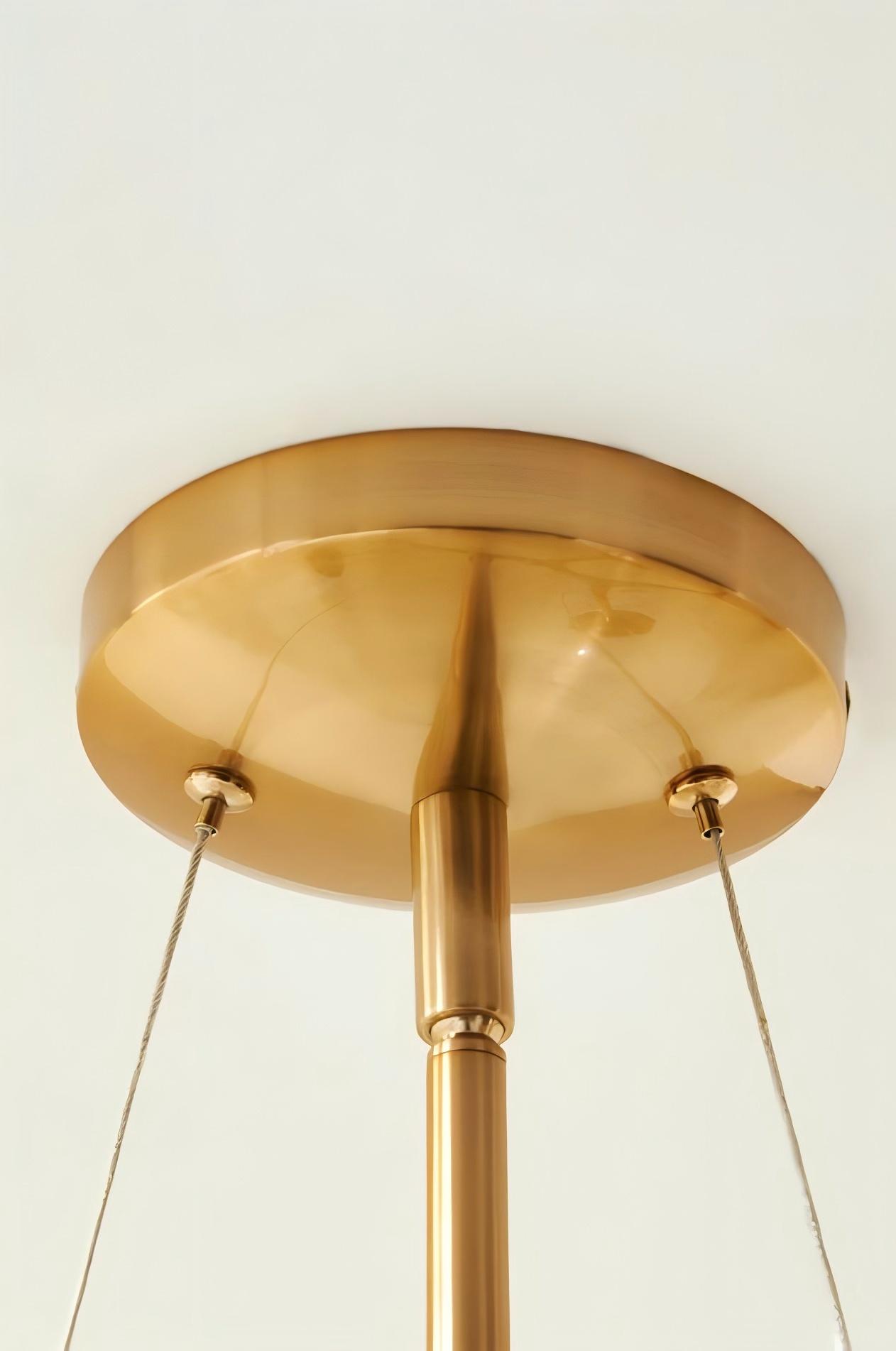 Pawrior Multi-head Organic Glass Spherical Chandelier - Modern Cloud Design Branch Light