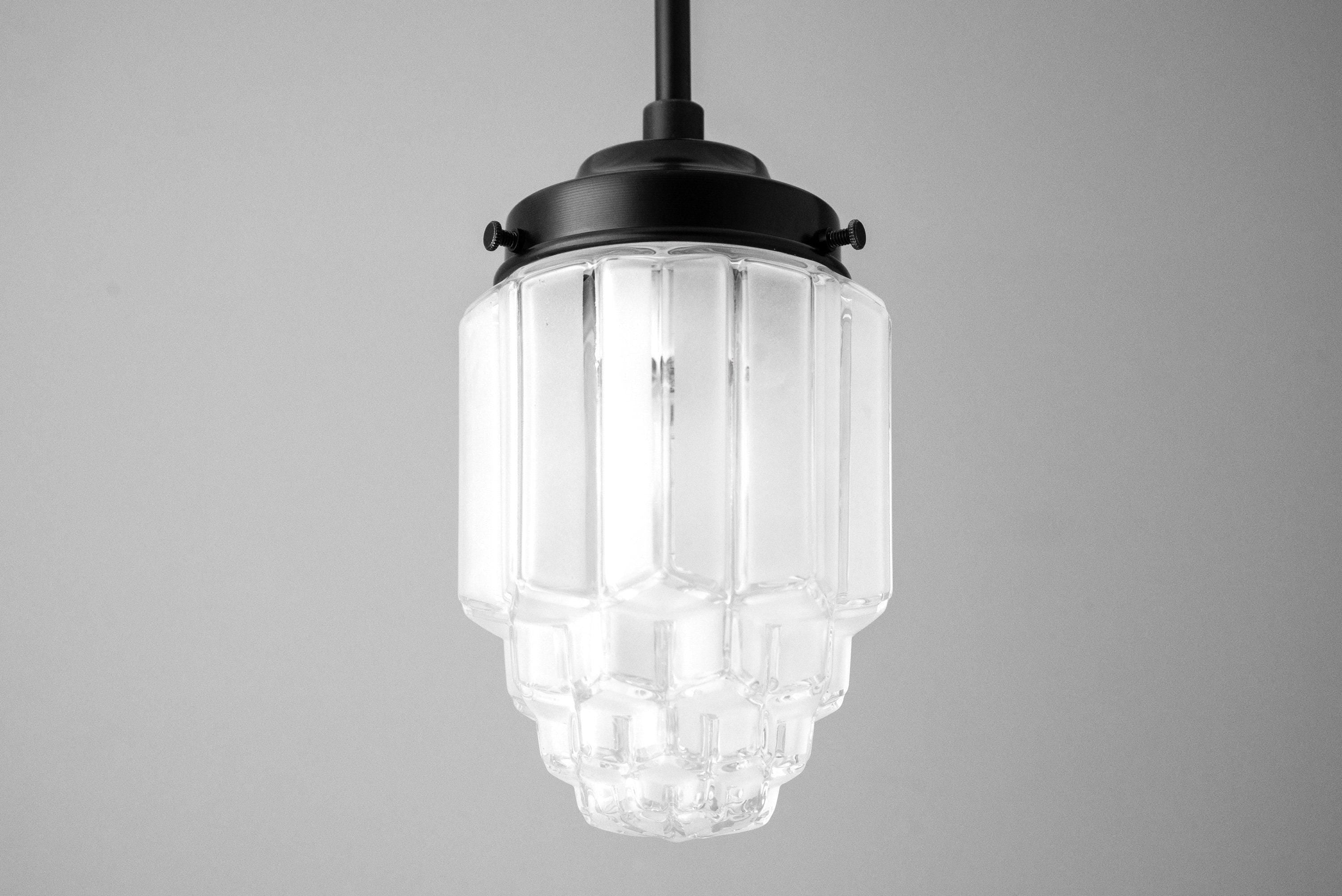 Tierlux Glass Pendant Light - Art Deco Globe Design