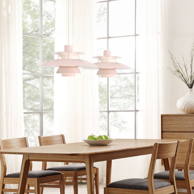 Suspension multicouche danoise - Lampe de salle à manger scandinave en métal