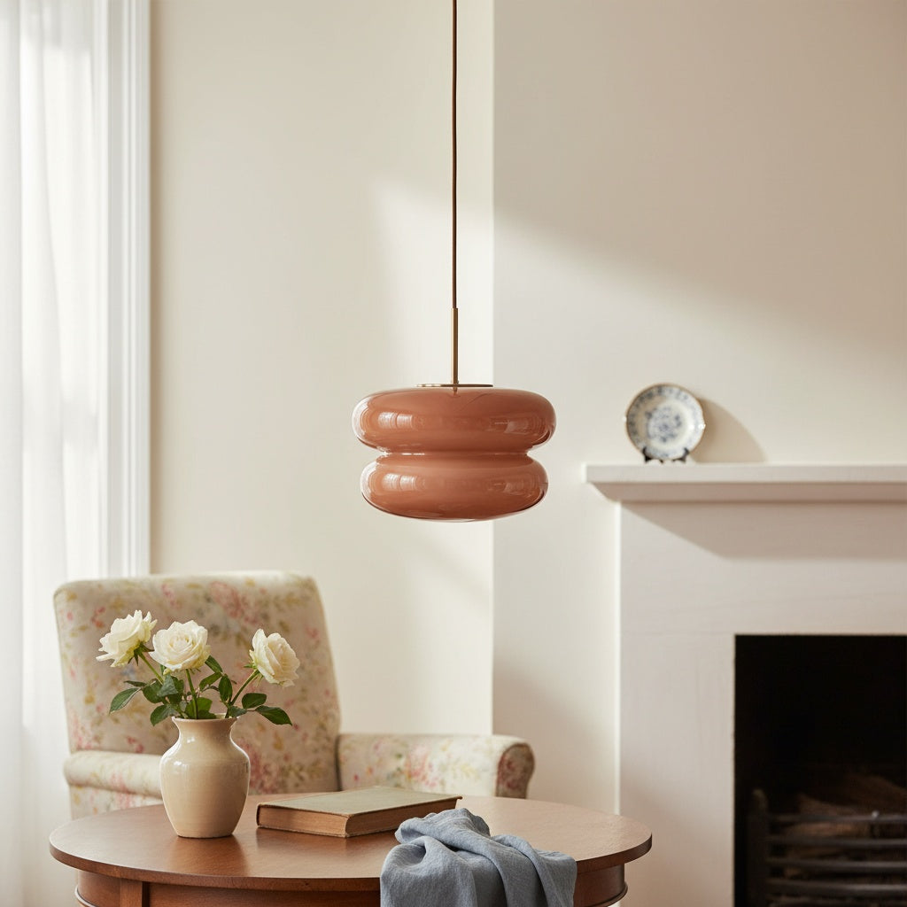 Opal Glass Pendant Lamp - Modern Hanging Lamp