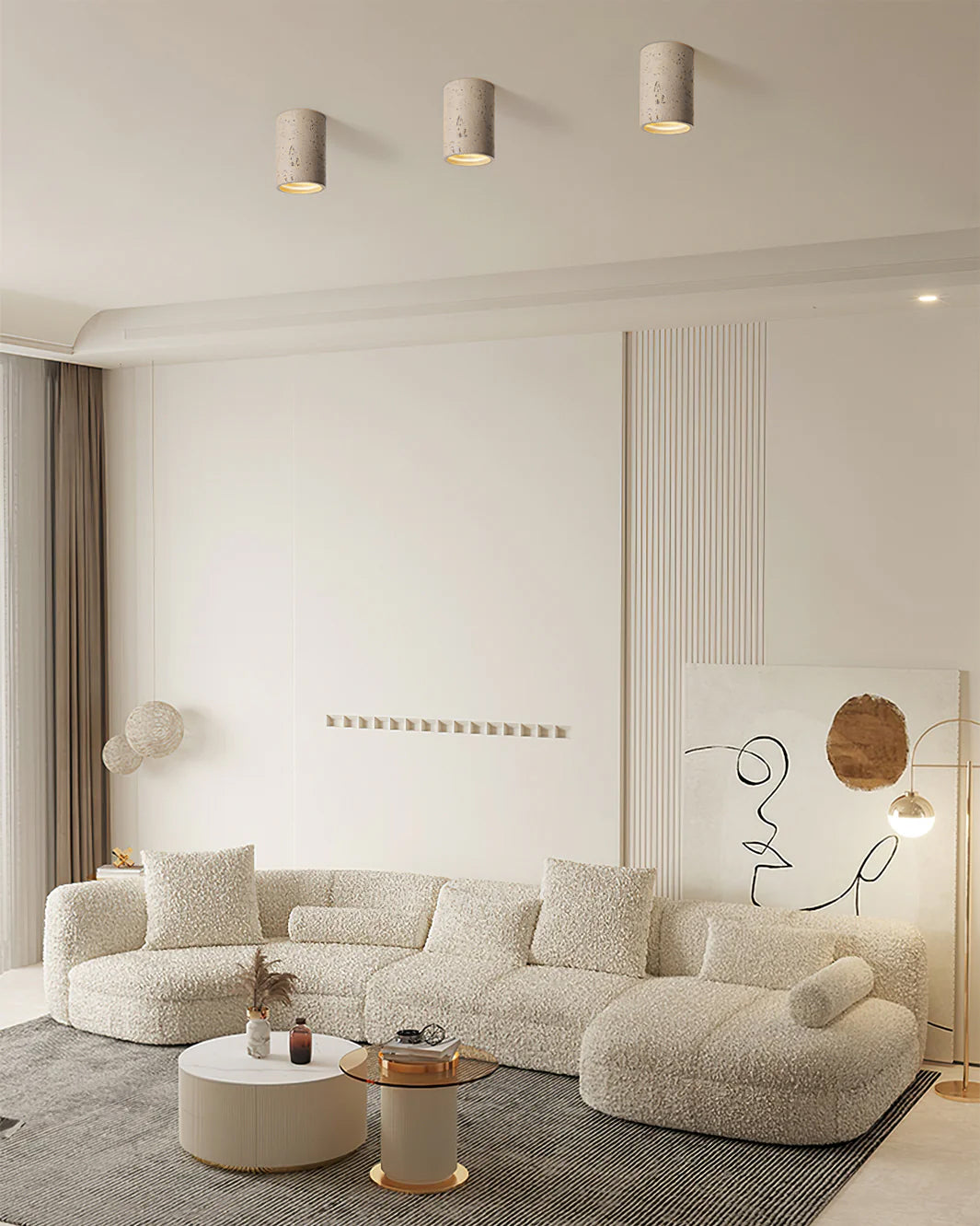 Contemporary Interior Design Solution in Brick Red