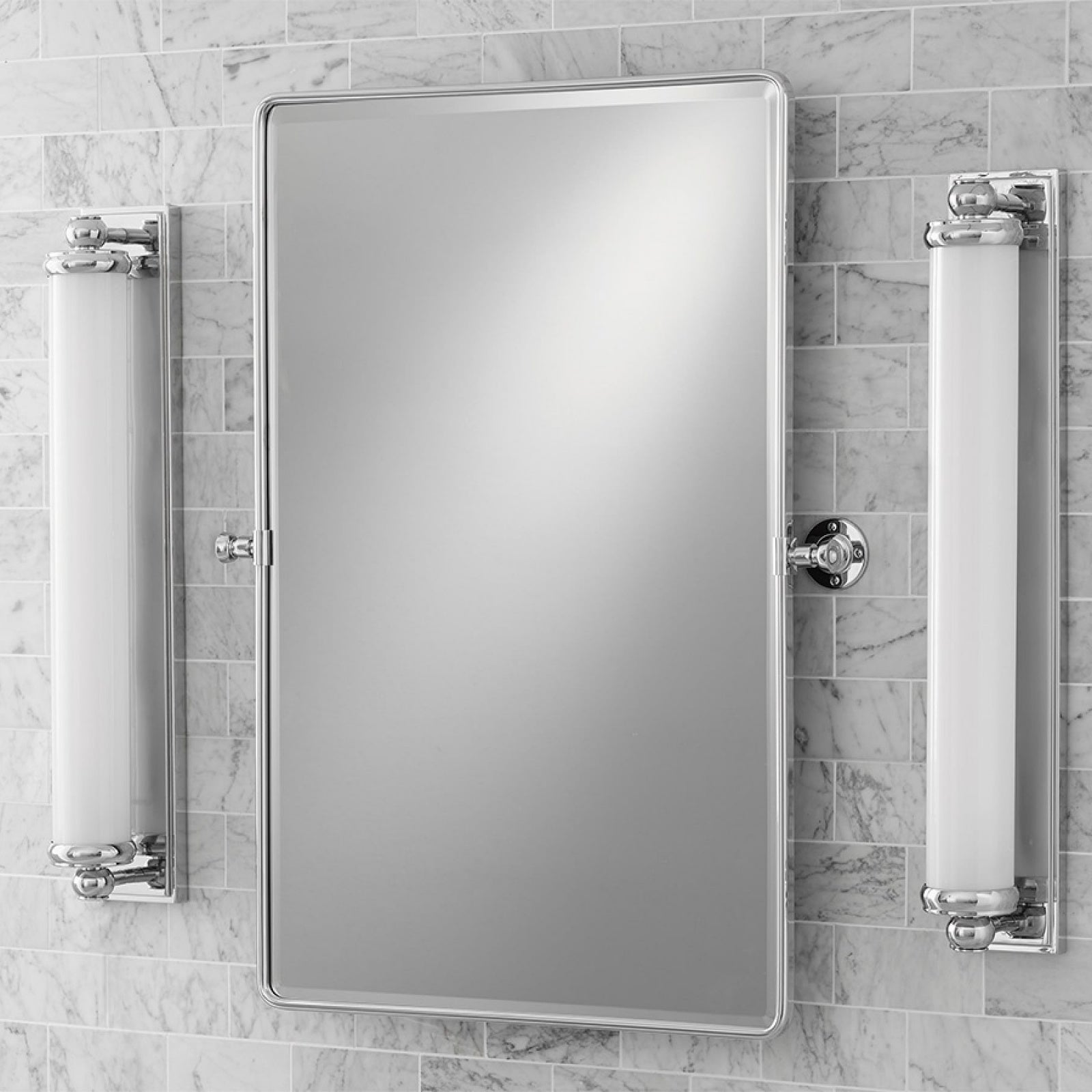 Kalvora Extra Long Tube Wall Sconce - Chrome Modern Light Fixture