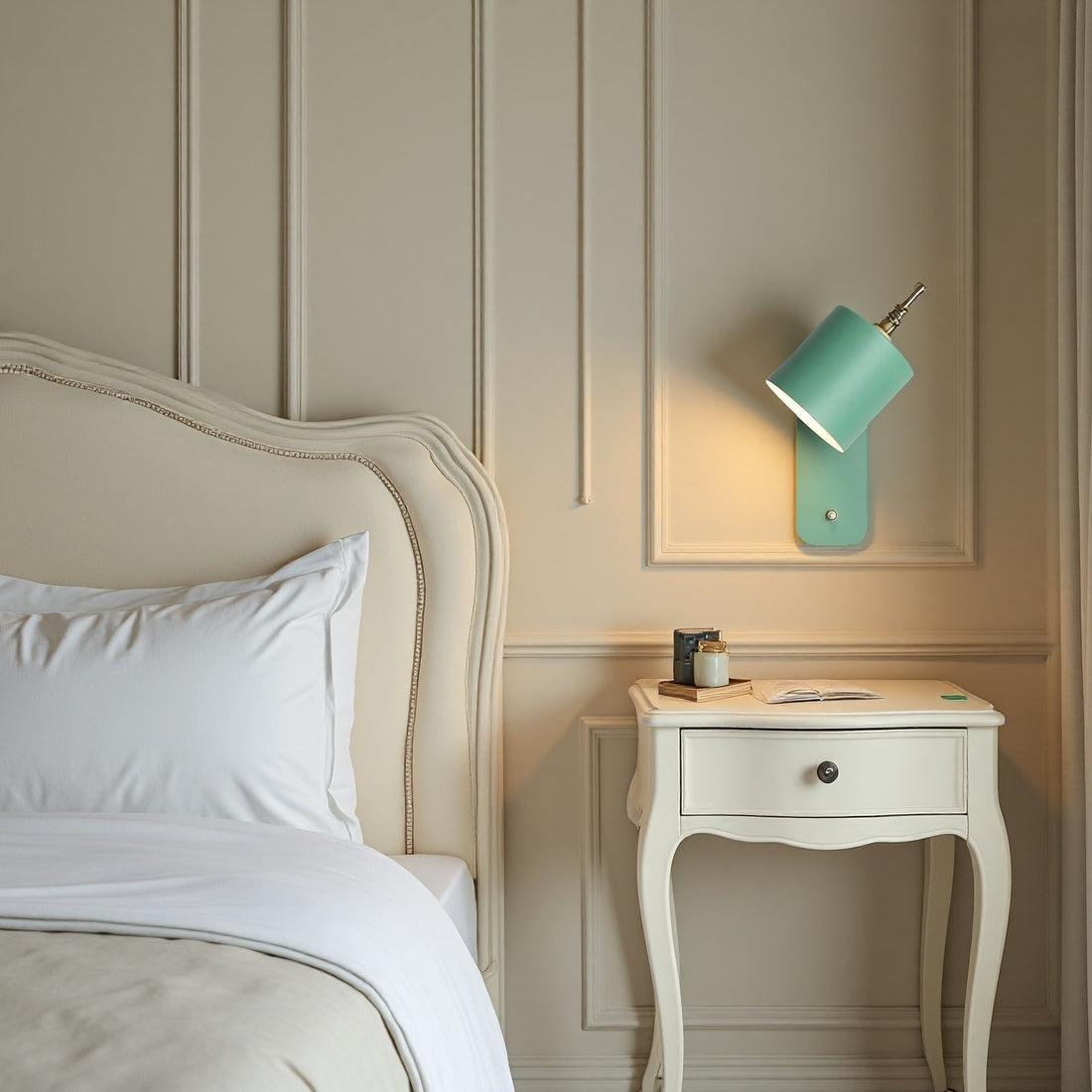 Applique murale cylindrique rotative — Éclairage d'intérieur minimaliste en métal