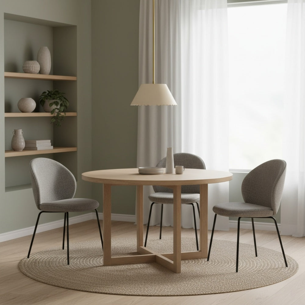 Foldray Modern Leather Pendant Light - Scalloped Edge Lamp for Hallway