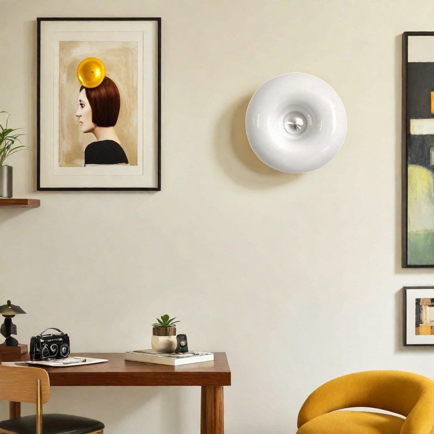 Glass Donut Wall/Table Lamp – Decorative Lamp for Modern Interiors