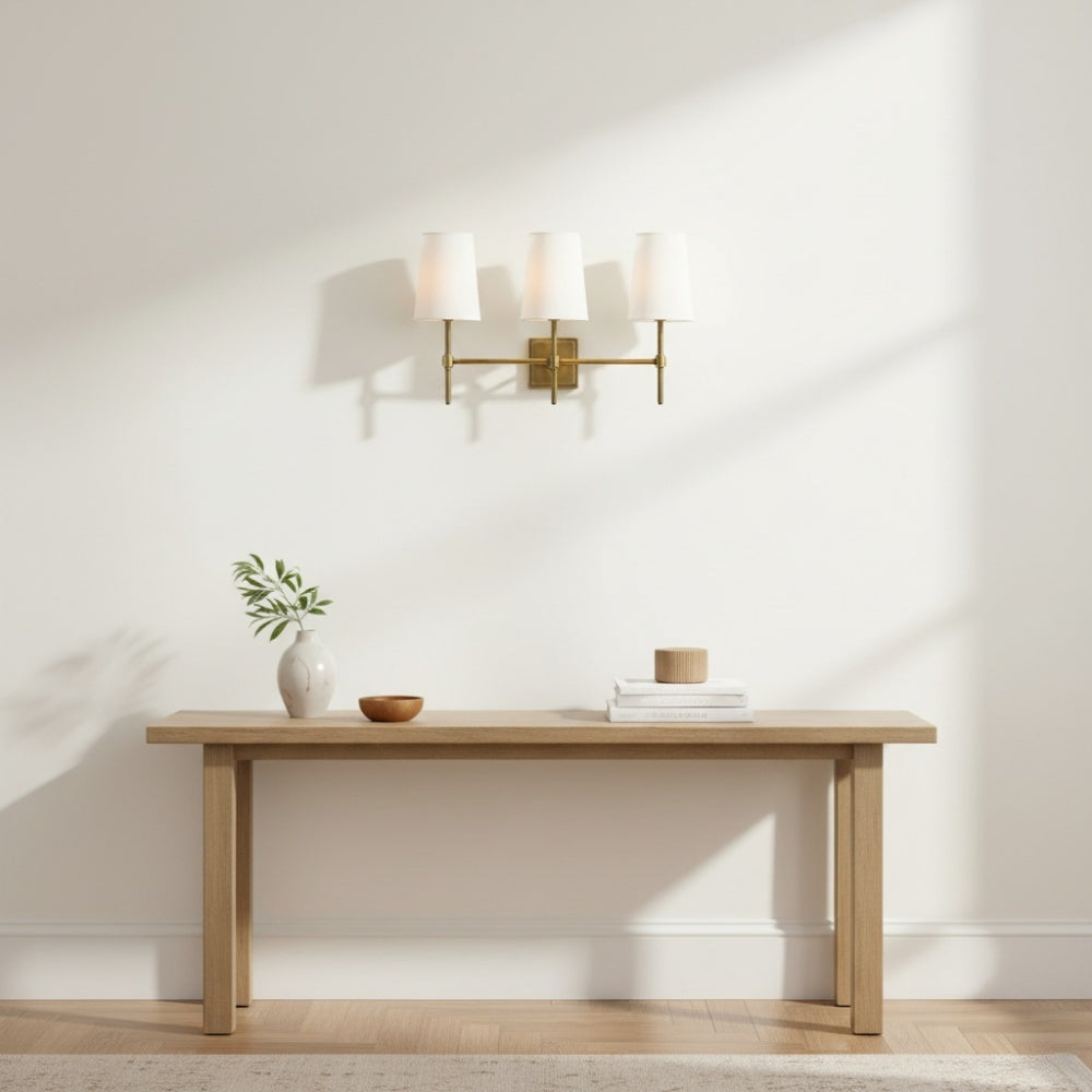 Derlina Multi-Head Wall Lamp - Retro Metal Linen Sconce for Bedroom