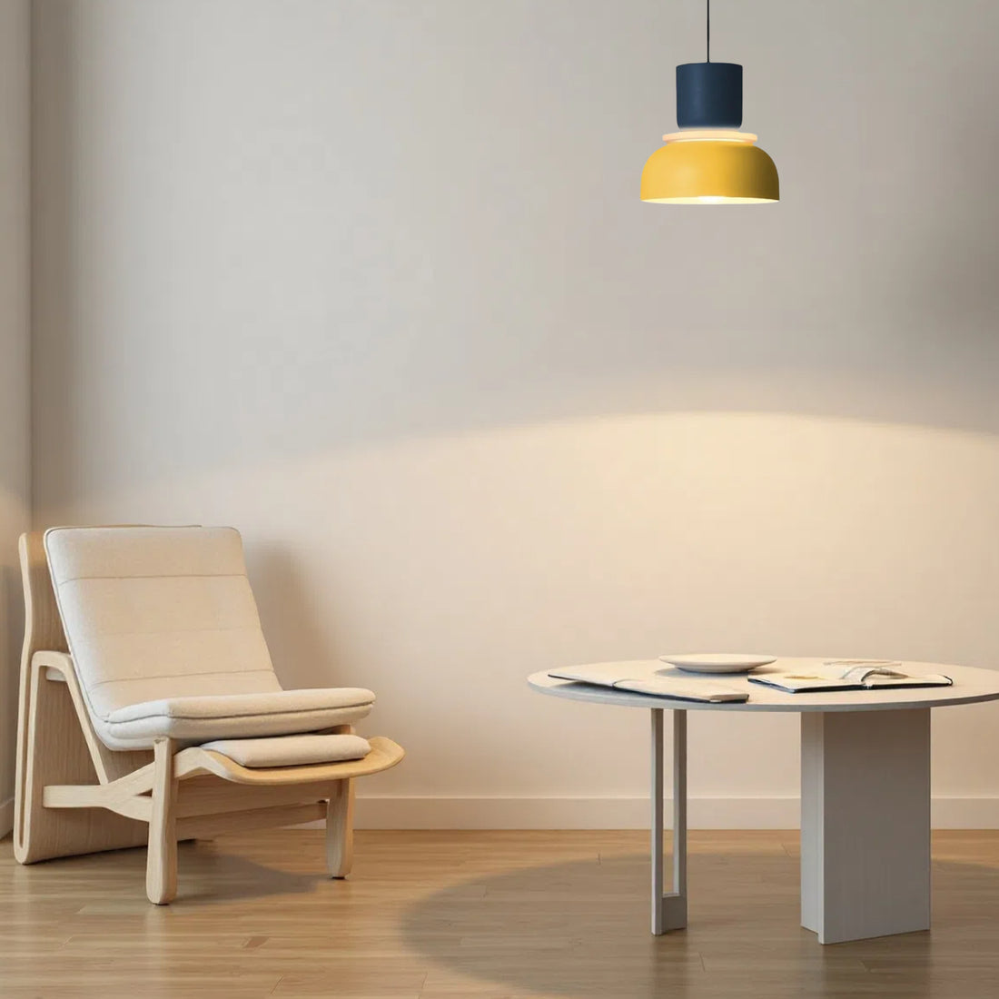 Macri Bowl Shade Pendant Light – Multicolor Double Layer Lamp