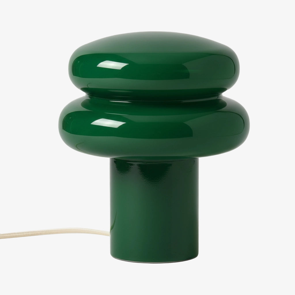 Small Opal Table Lamp - Mushroom Glass Lamp for Living Room