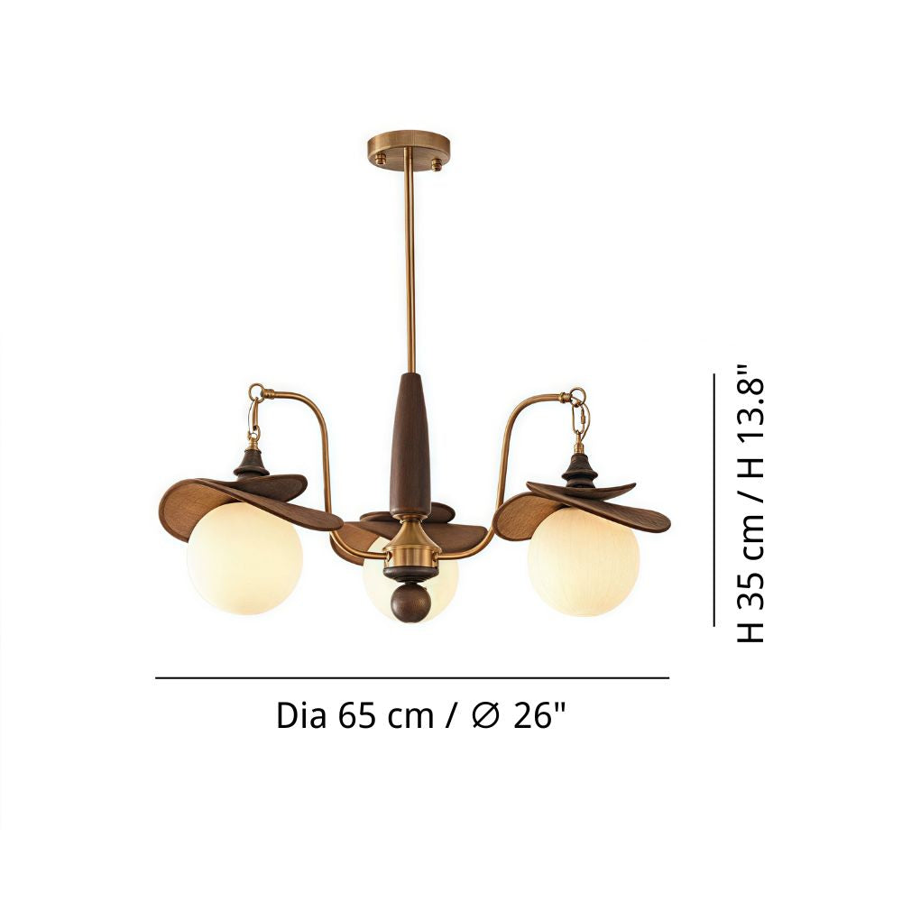 Raffia Multi Glass Globe Chandelier - Frosted Globe Lighting for Living Room