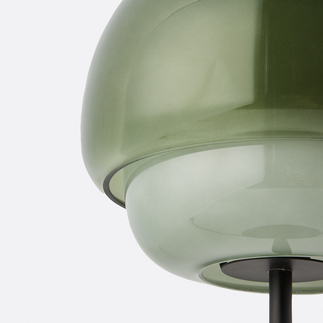 Clinco Modern Retro Glass Table Lamp - Mushroom Double Shade Design