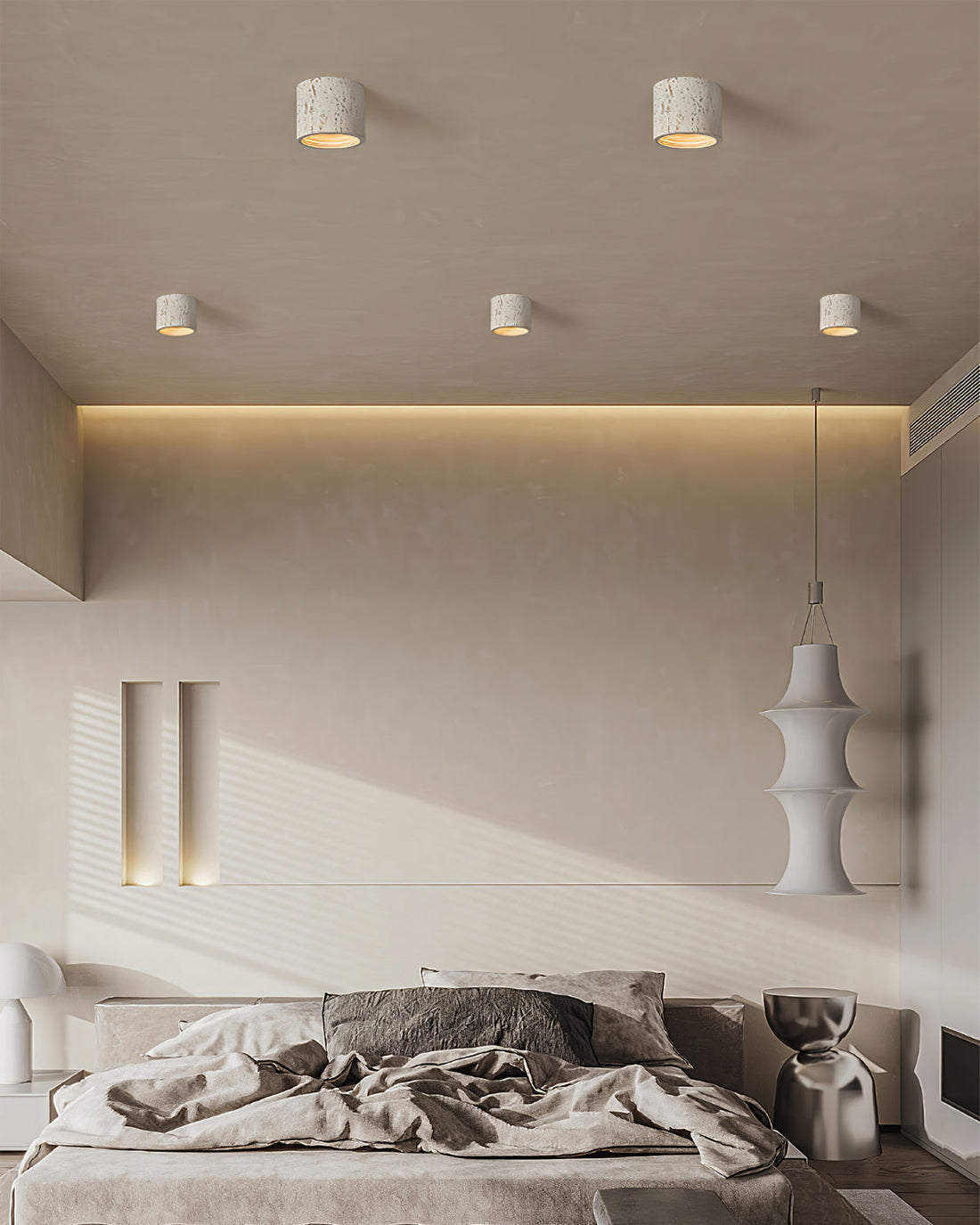 Contemporary Interior Design Solution in Brick Red