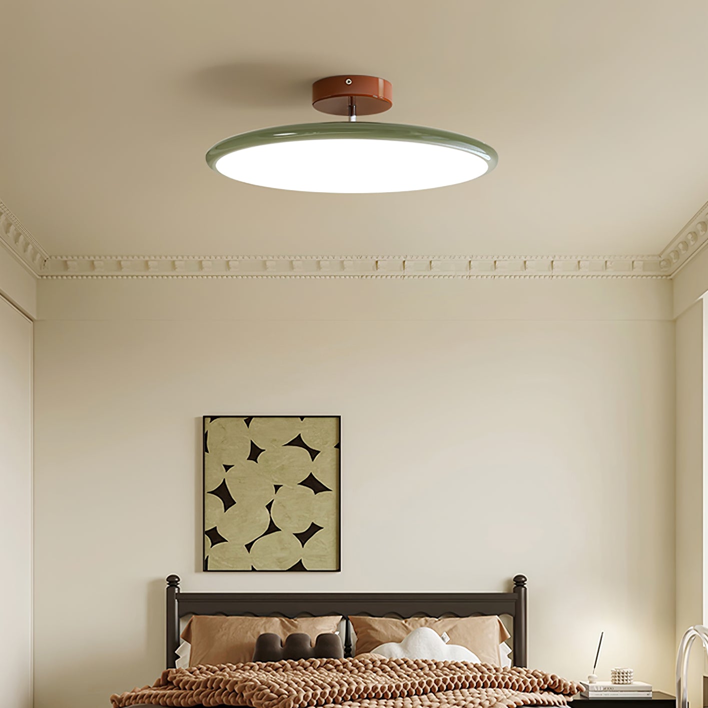 Contemporary Metal Acrylic Ceiling Lamp Warm Ambient Lighting