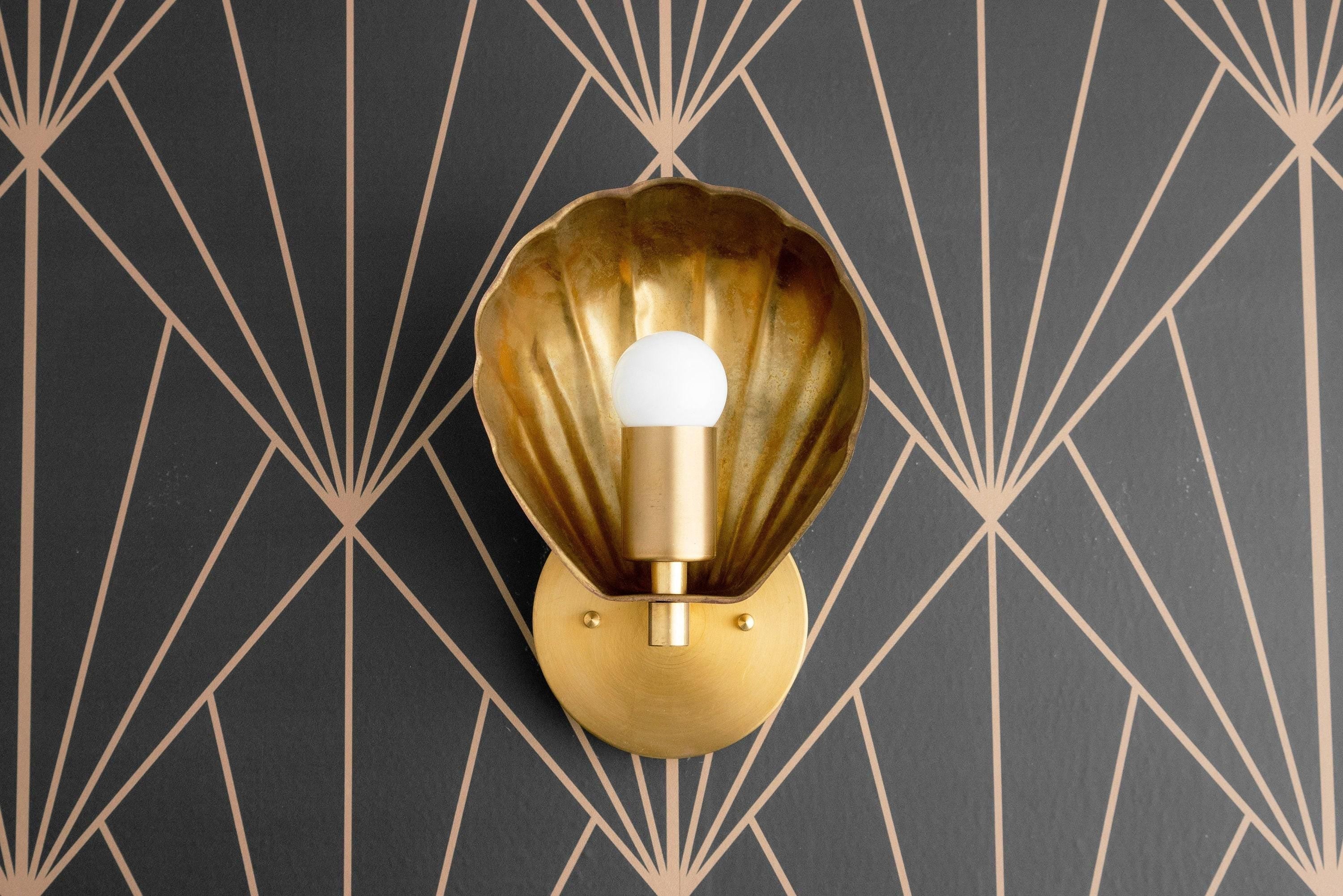 Ornato Luxe Deco Brass Wall Light - Multiple Finishes Available