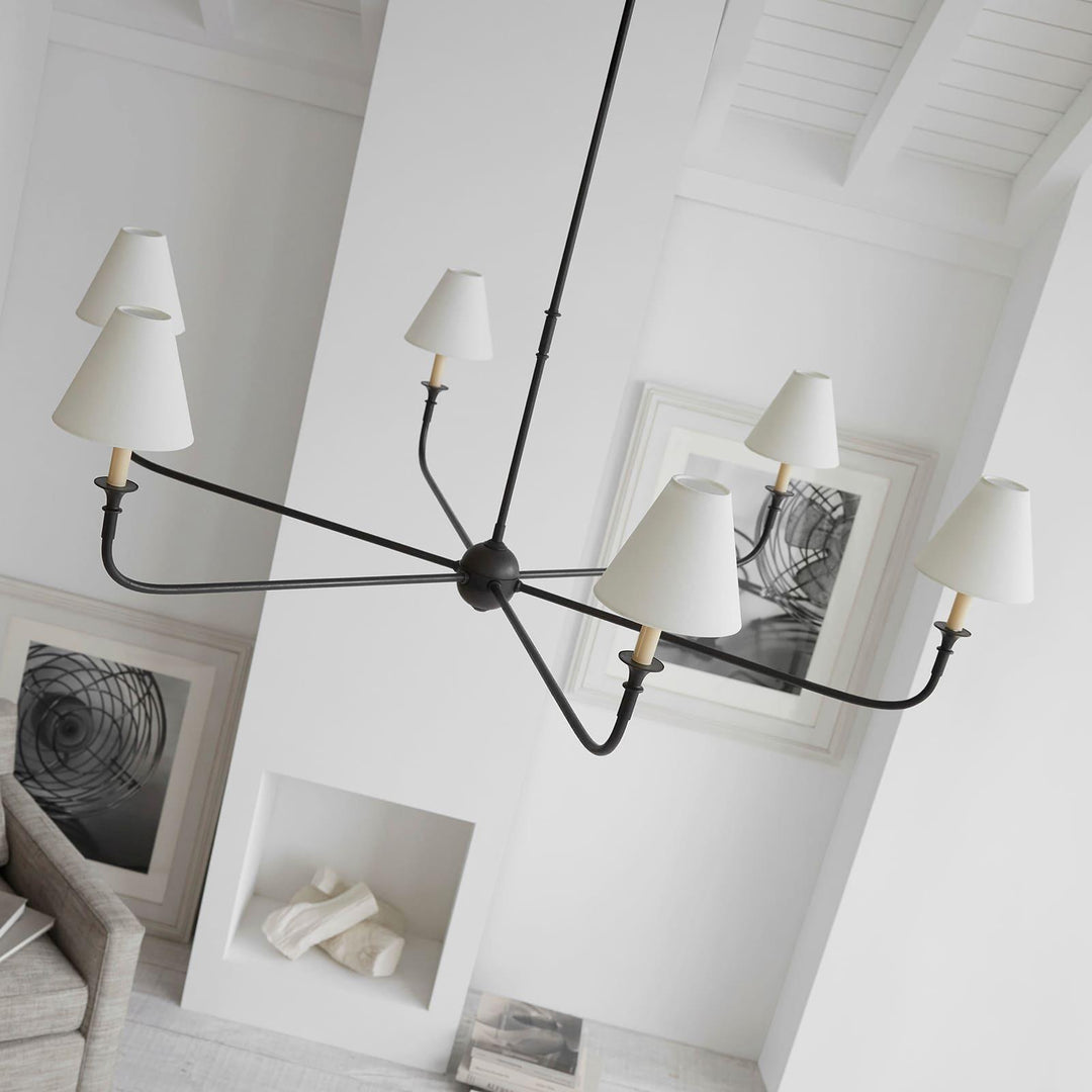 Piaf Grande Modern Industrial Metal Chandelier