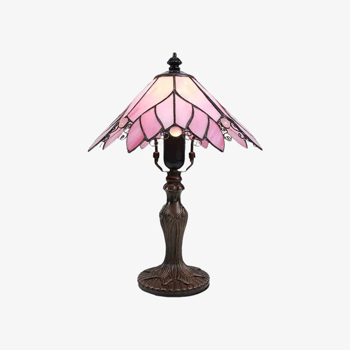 Vintage Tiffany stained glass table lamp