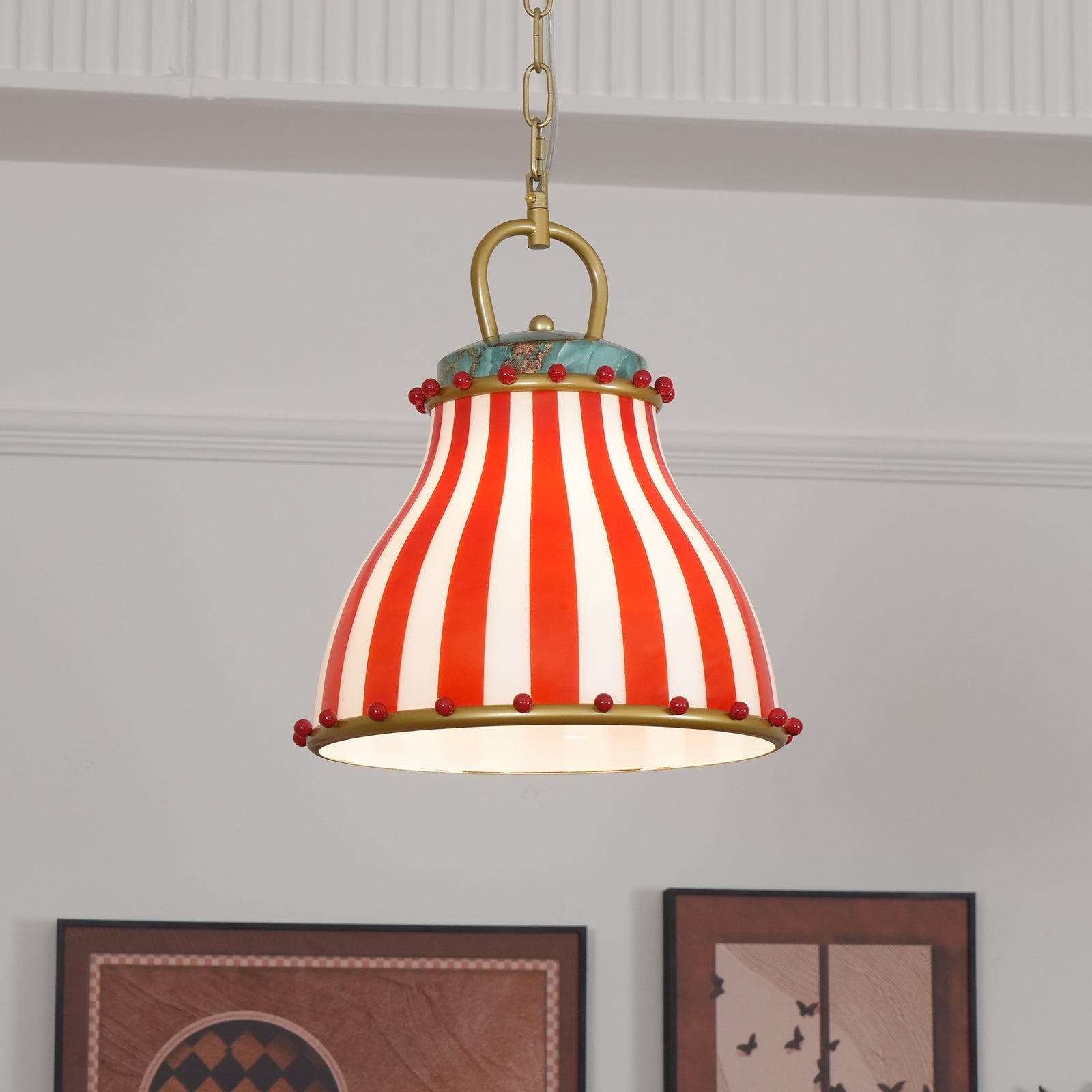 Circus Pendant Light for Children's Room - Macaron Glass Pendant Light