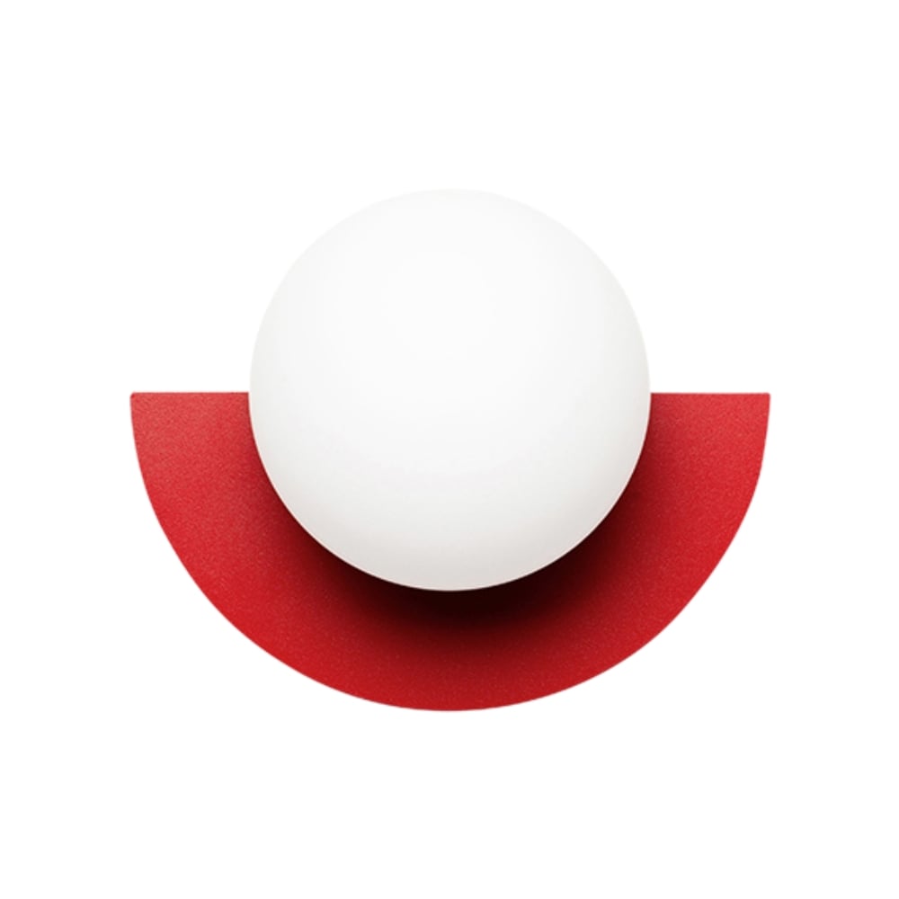 Vibrant Macaron Glass Orb Wall Sconce Metal Nordic Modern Decor