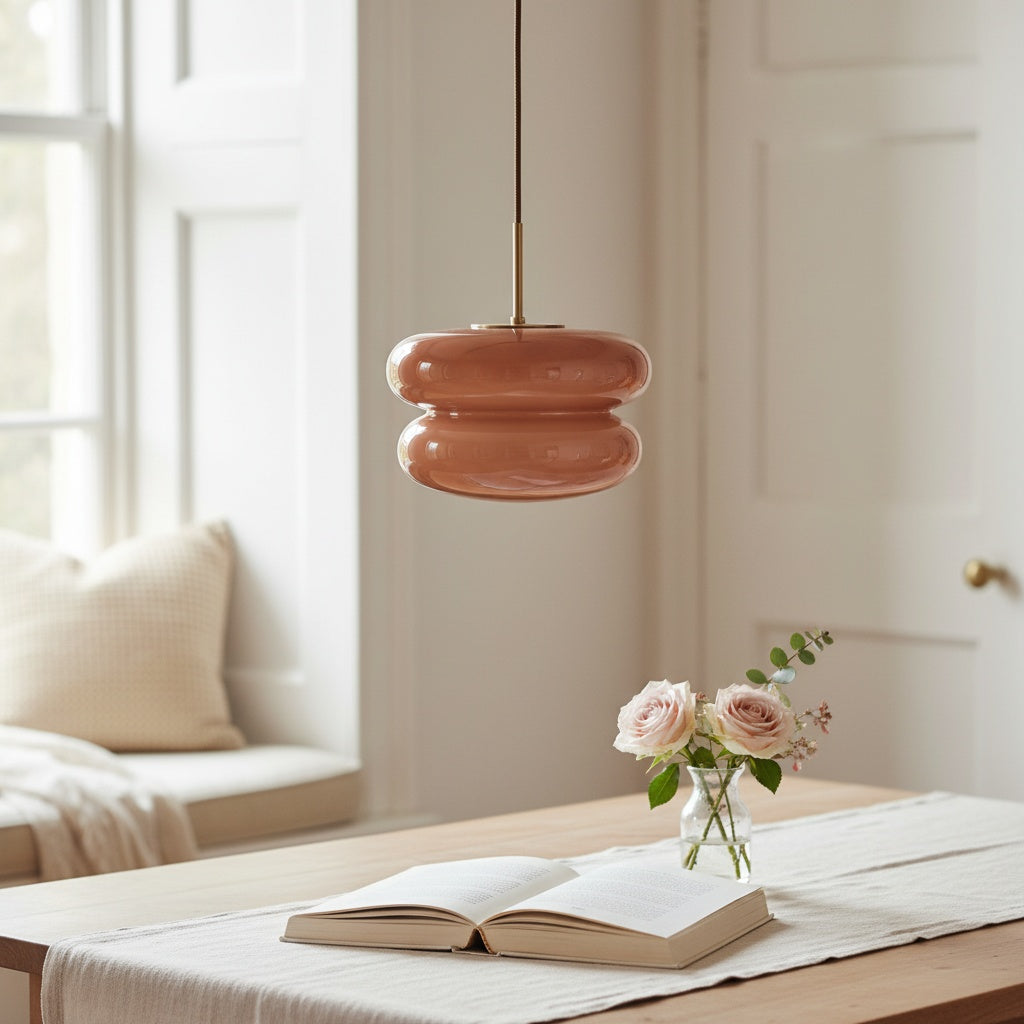 Opal Glass Pendant Lamp - Modern Hanging Lamp