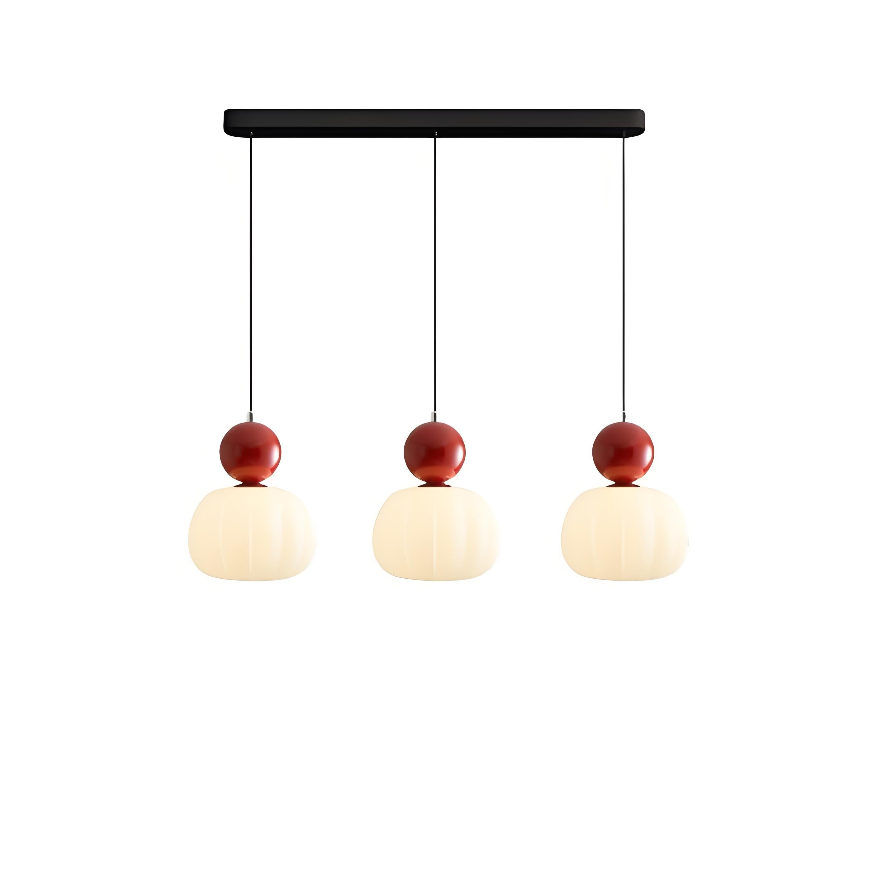 Candy Shape Pendant Lamp – Modern Cream Art Deco Hanging Light