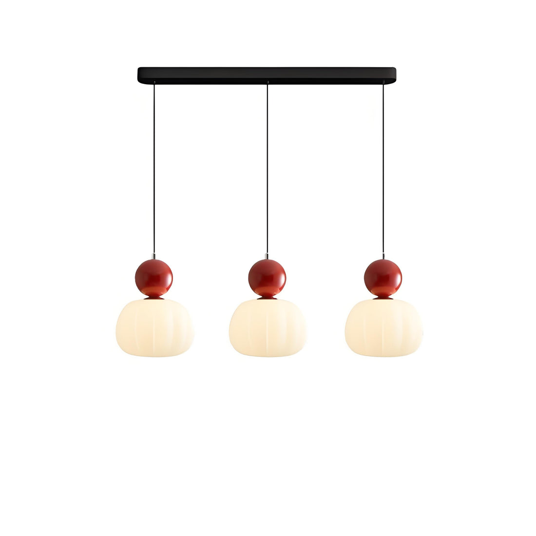 Suspension en forme de bonbon – Suspension Art déco moderne couleur crème