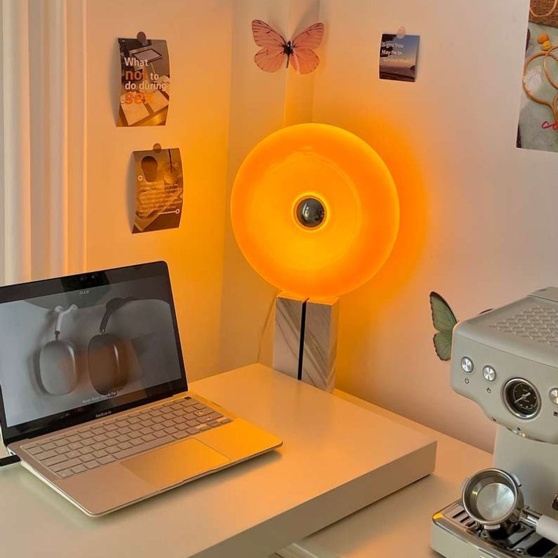 Glass Donut Wall/Table Lamp – Decorative Lamp for Modern Interiors