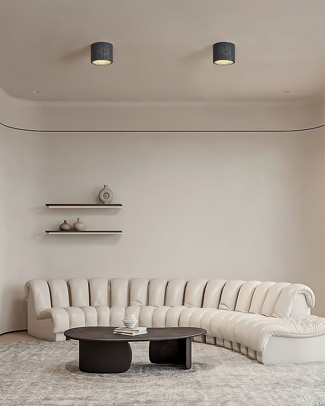 Contemporary Interior Design Solution in Brick Red