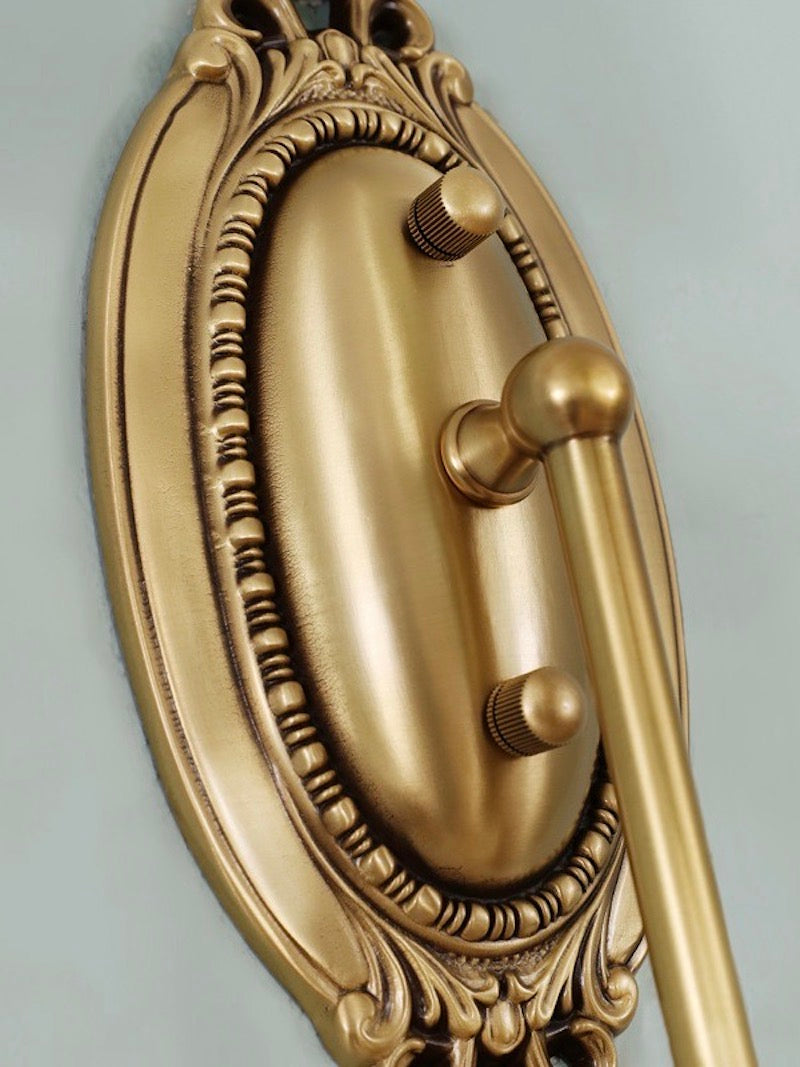 Classic Fabric Shade Sconce-Ceramic Wall Light for Hallway or Bedroom