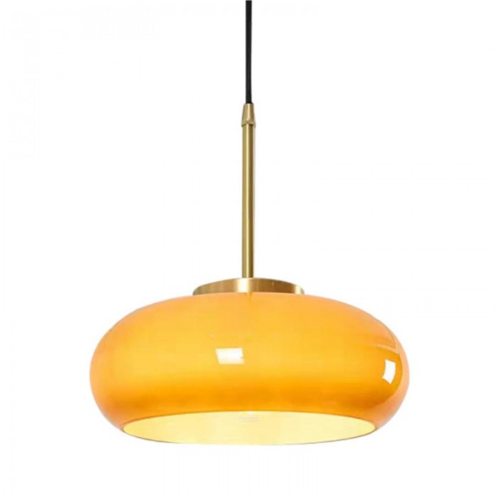 Glass Pot Pendant Light – Vintage Bauhaus Style for Dining Room
