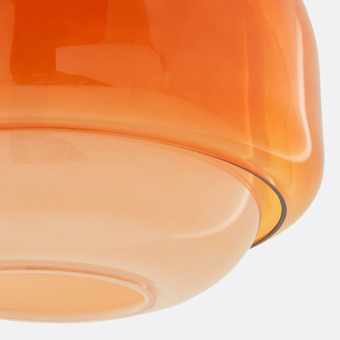 Clinco Modern Mushroom Pendant Light - Colored Glass Hanging Light