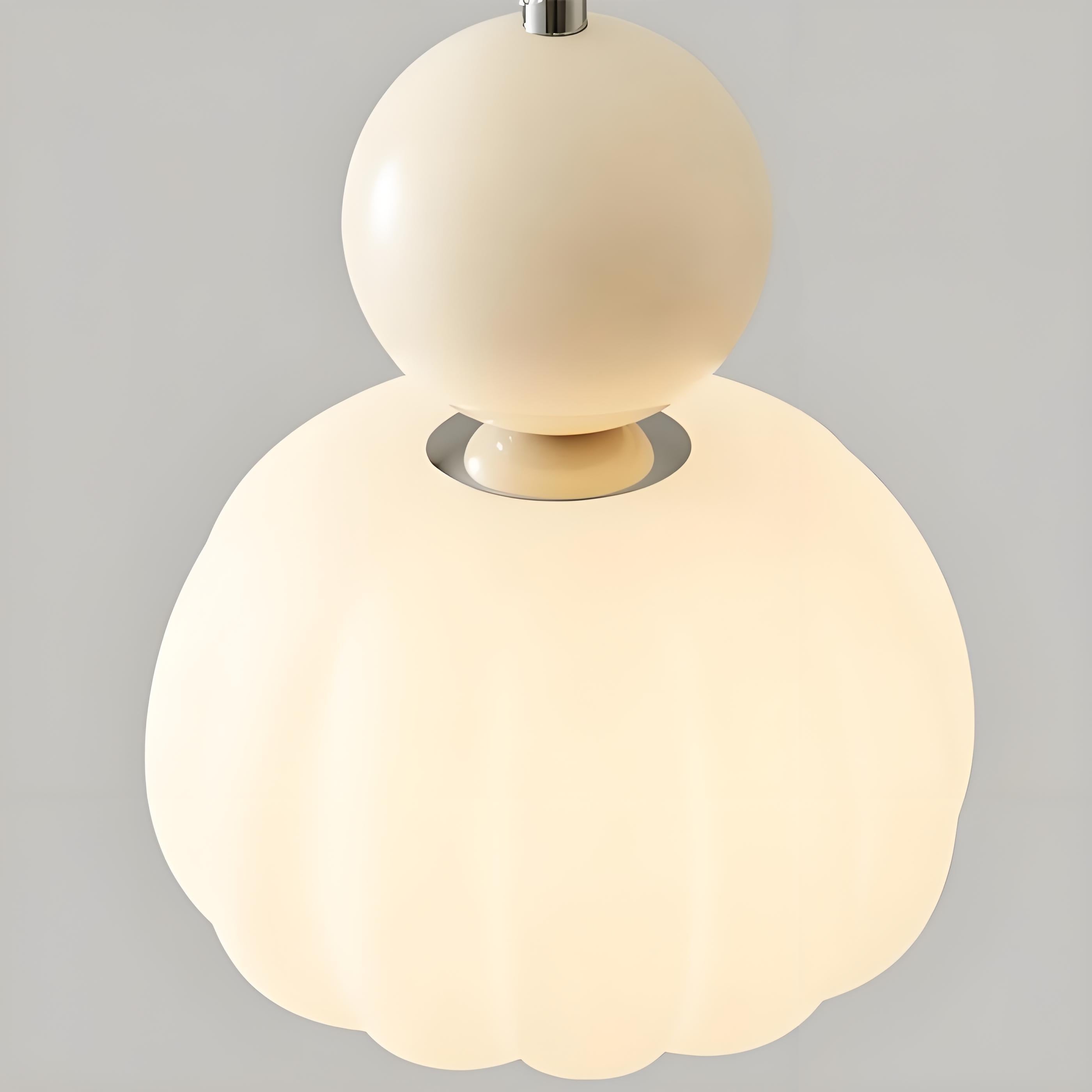 Candy Shape Pendant Lamp – Modern Cream Art Deco Hanging Light