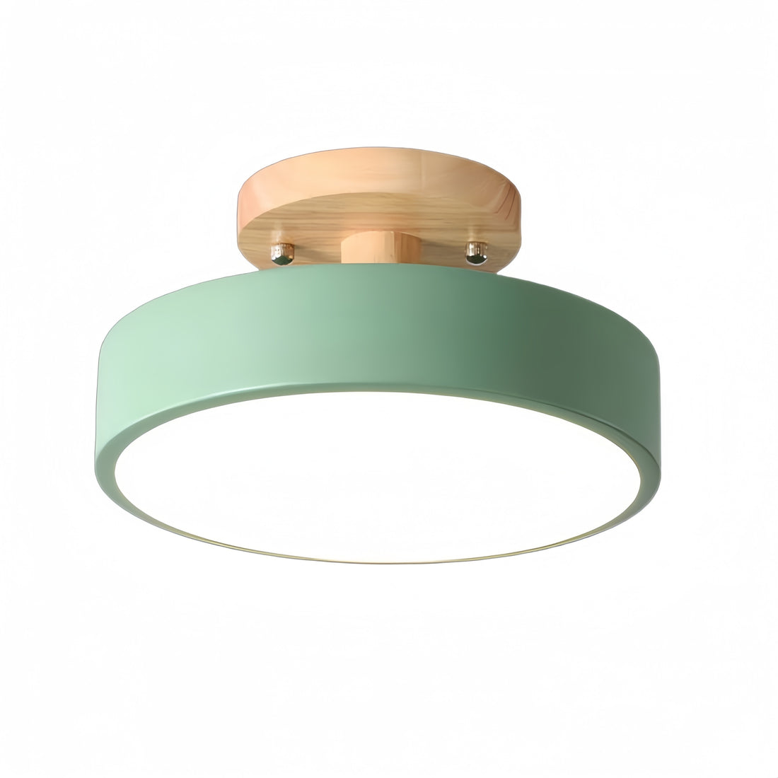 Plafonnier rond Macaron – Plafonnier en bois de style scandinave