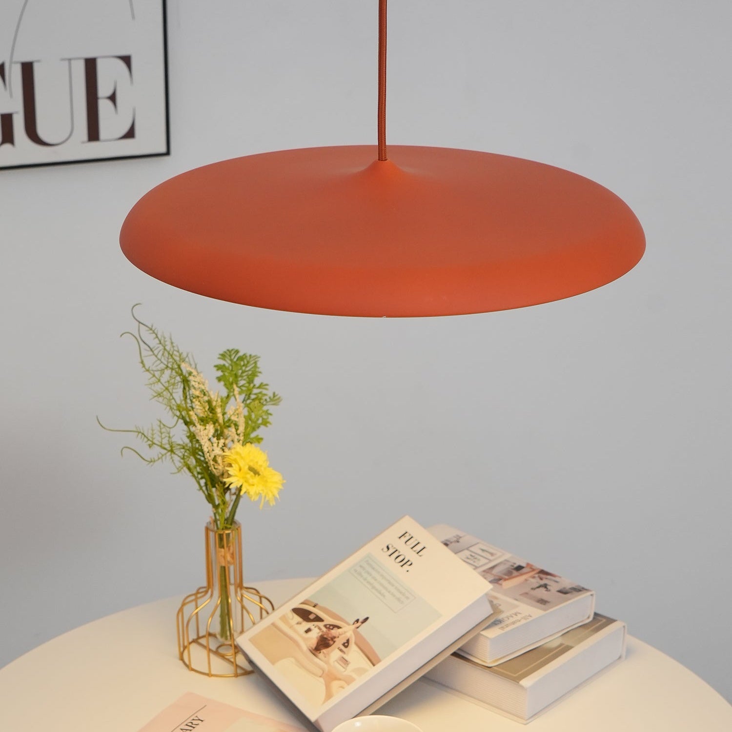 Macaron Pendant Light - Contemporary Dark Blue Metal Acrylic Decor