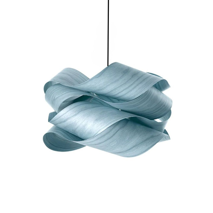 Wood Pendant Light - Slim Profile Link Design for Entryways