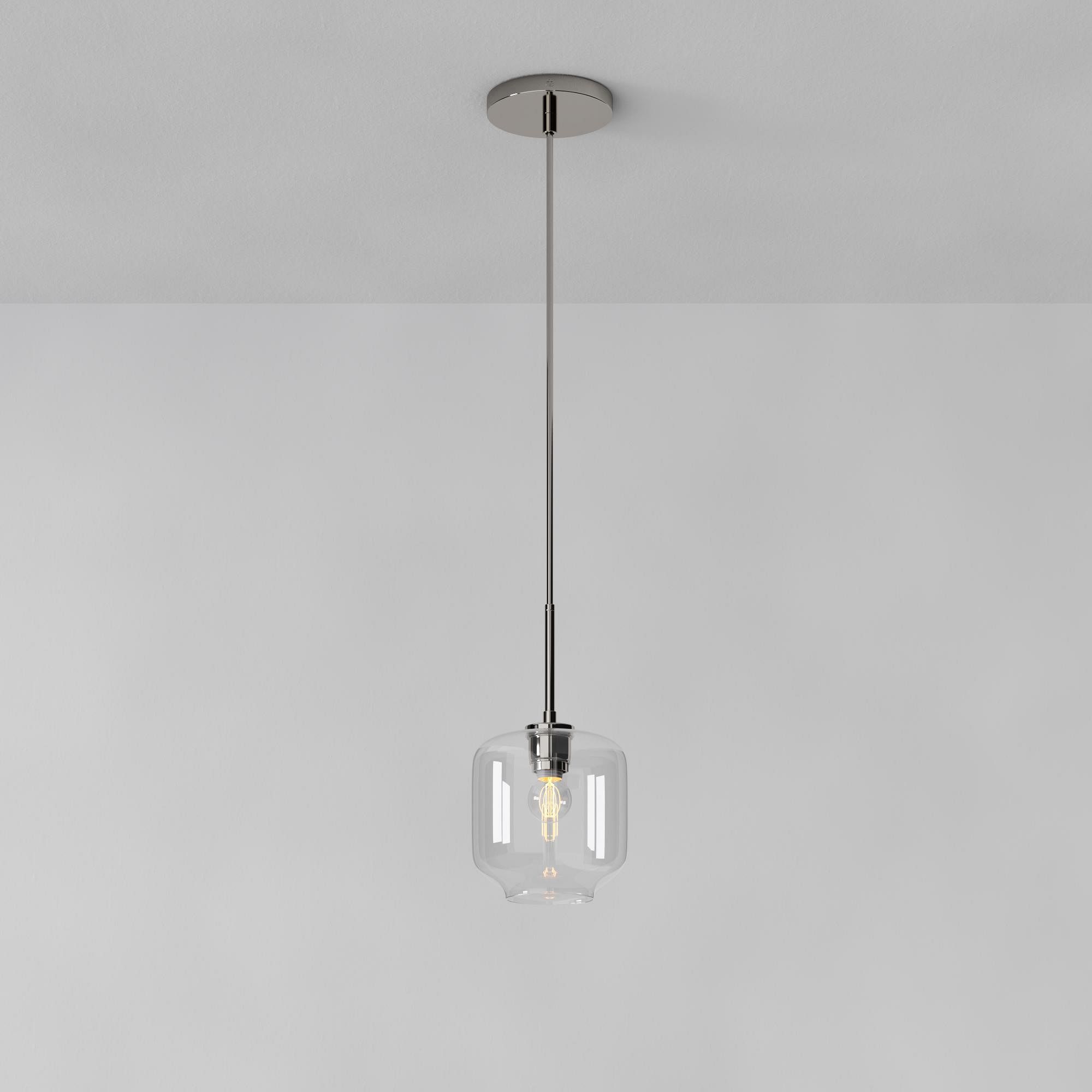 Lumivelle Pebble Pendant Light - Adjustable Glass Shade - Modern Lighting