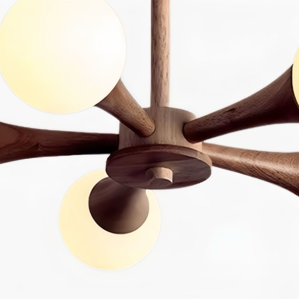 Sputnik Glass Ball Ceiling Lamp - Sleek Flush Mount Sputnik Light for Bedroom