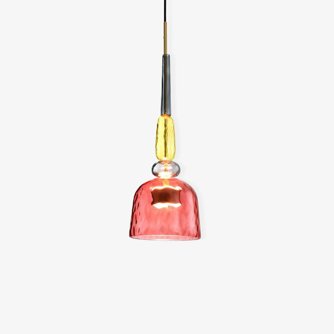 Iron Glass Chandelier Light - Colorful Candy Hand Blown Mixed Color