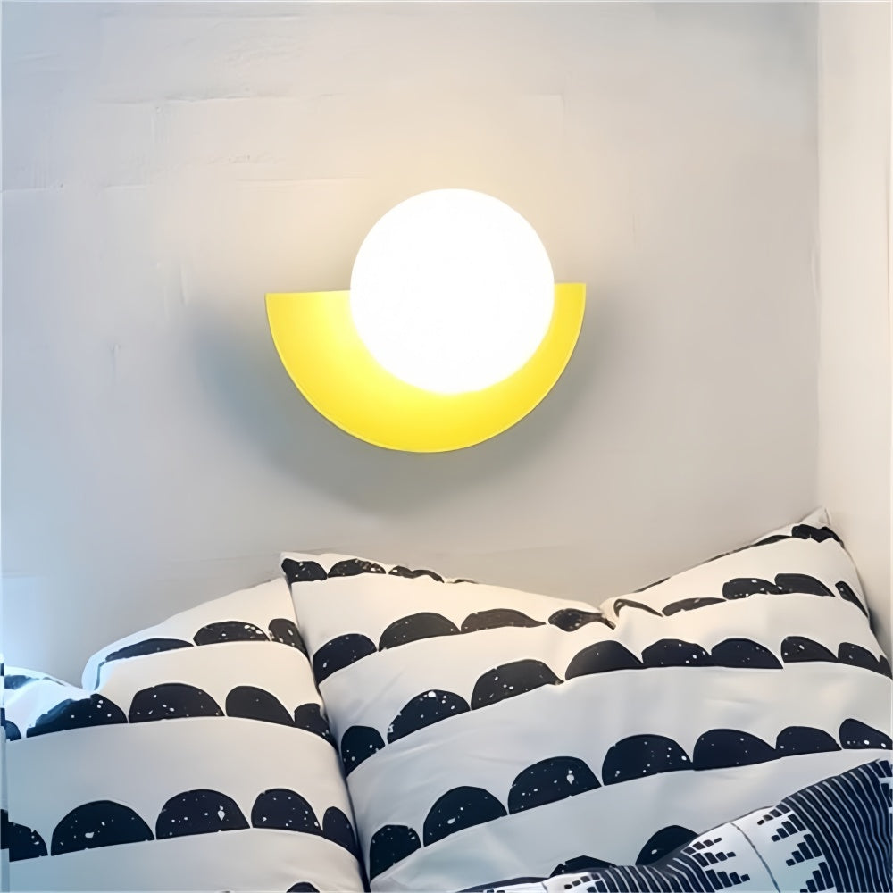Colourful Orb Wall Lamp – Macaron Style Wall Lamp