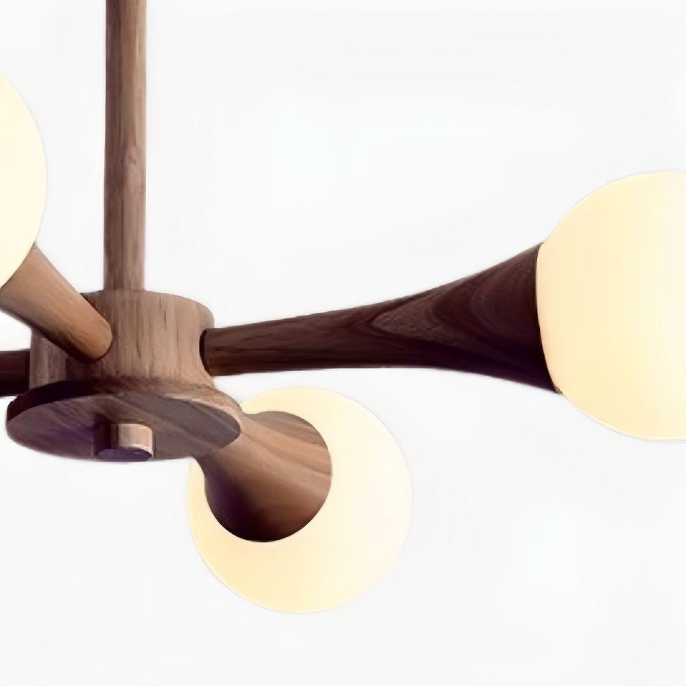 Sputnik Glass Ball Ceiling Lamp - Sleek Flush Mount Sputnik Light for Bedroom