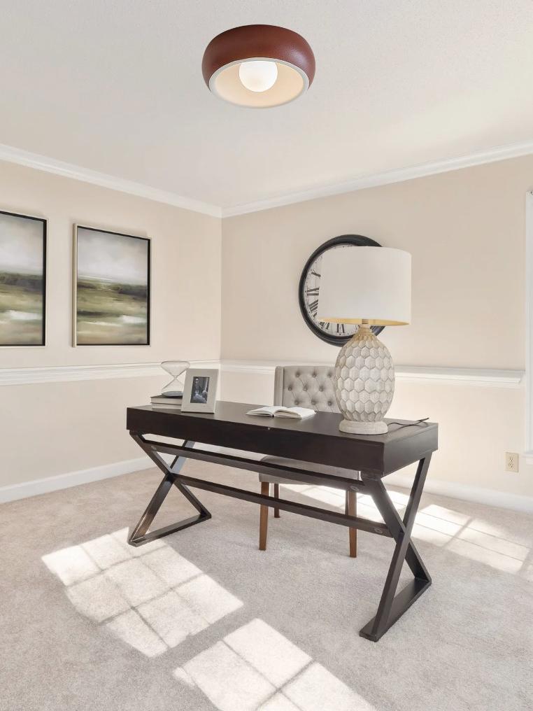 Modern Glass Metal Ceiling Light in Walnut for Indoor Lighting