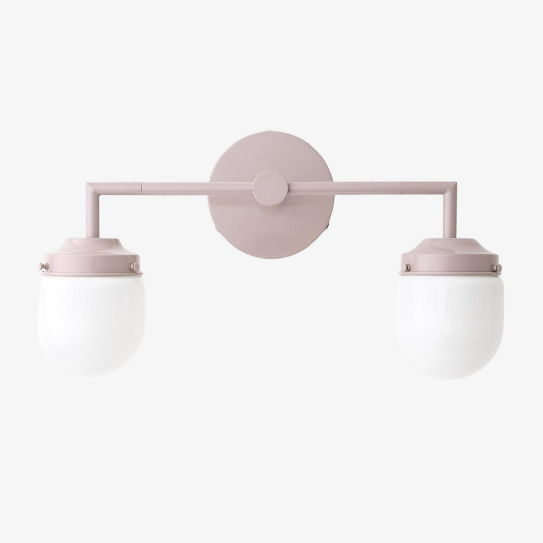 Opalume Glass Double Vanity Light - Vintage Style Bathroom Double Wall Lighting