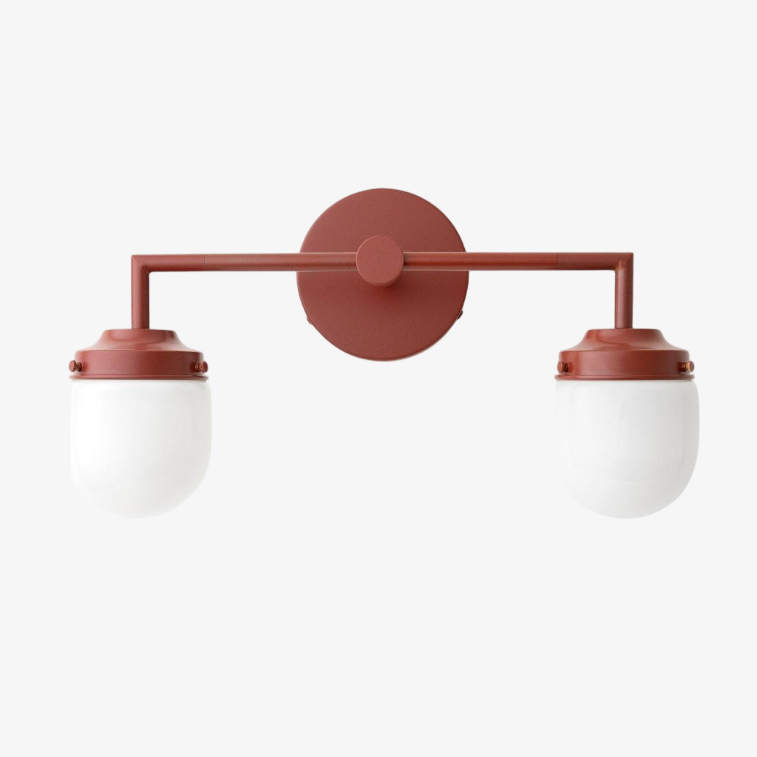 Opalume Glass Double Vanity Light - Vintage Style Bathroom Double Wall Lighting