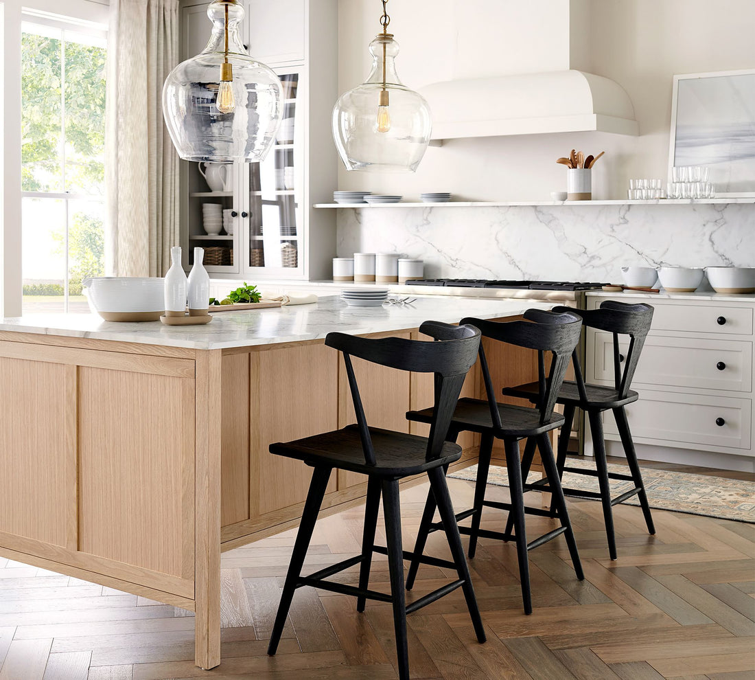 Suspension en verre Lawson – Verre recyclé et laiteux avec accents bronze