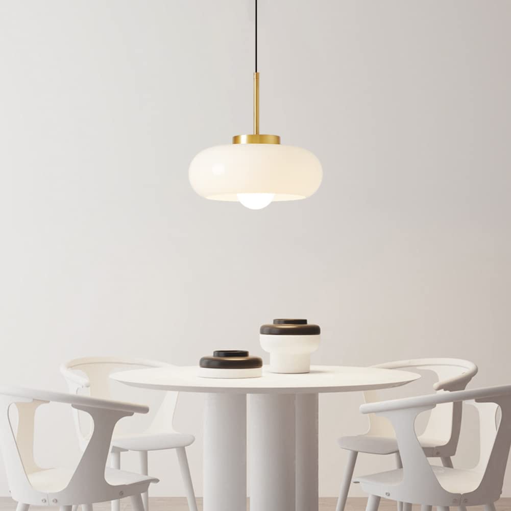 Glass Pot Pendant Light – Vintage Bauhaus Style for Dining Room