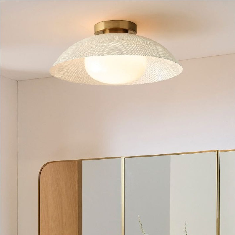 Elorina Flush Mount Glass/Metal Ceiling Light - A Stylish Fixture for Modern Spaces