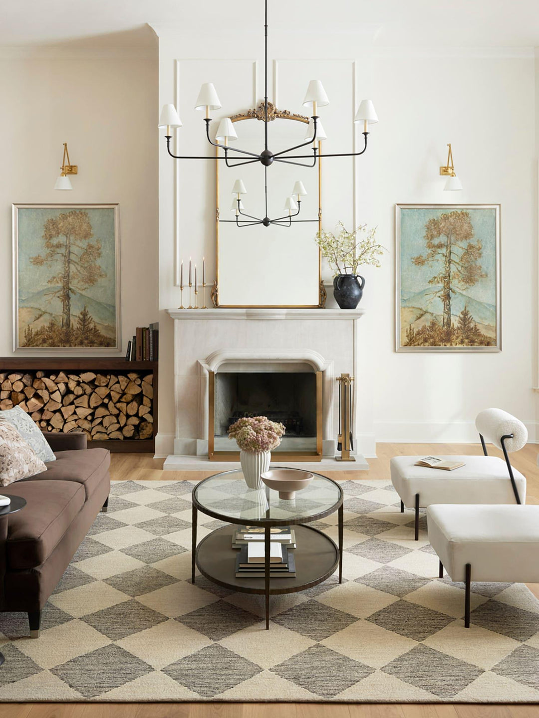 Piaf Grande Modern Industrial Metal Chandelier