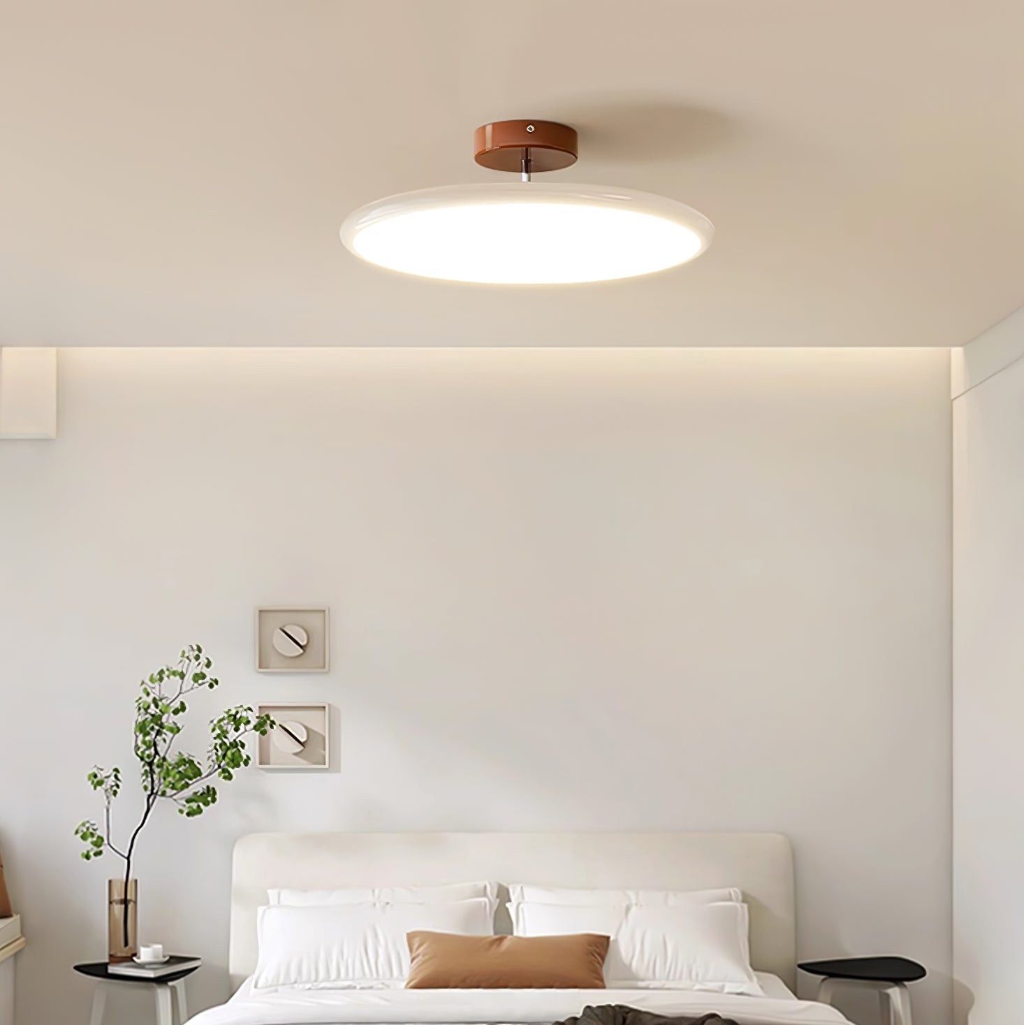 Contemporary Metal Acrylic Ceiling Lamp Warm Ambient Lighting